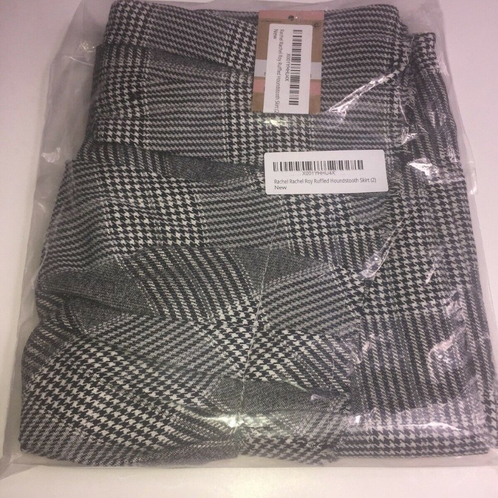 Rachel Rachel Roy Ruffled Houndstooth Skirt Retail $89.00 Size 2 - Picture 5 of 5